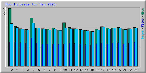 Hourly usage for May 2025